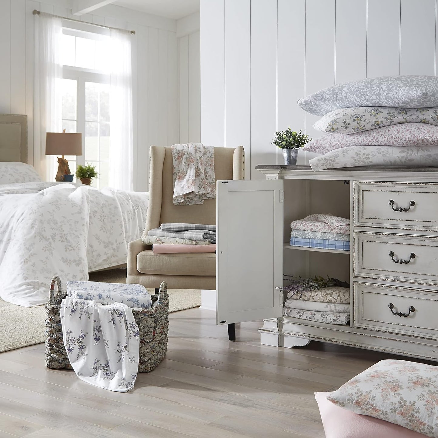 Flannel Cozy Sheet Sets-Vanessa Blue