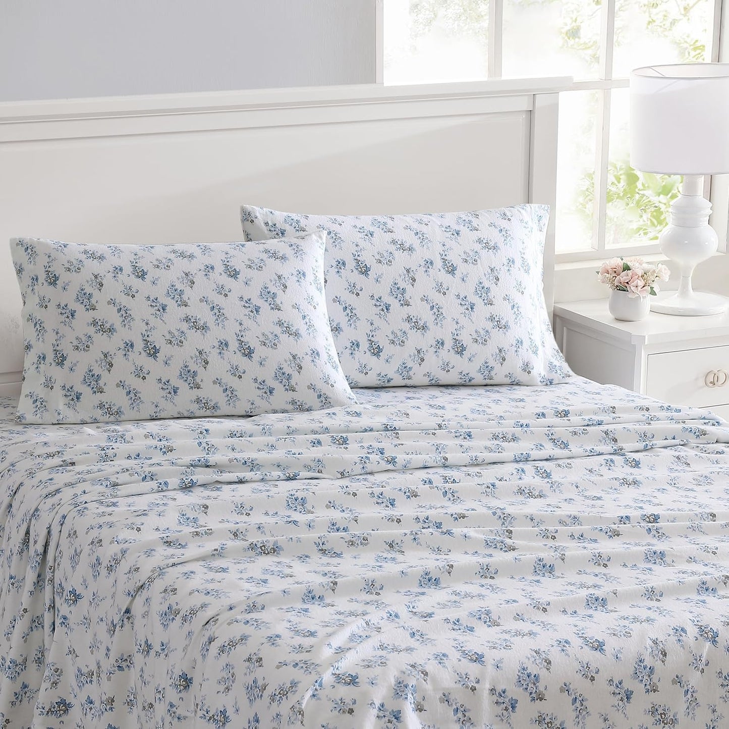 Flannel Cozy Sheet Sets-Audrey Grey
