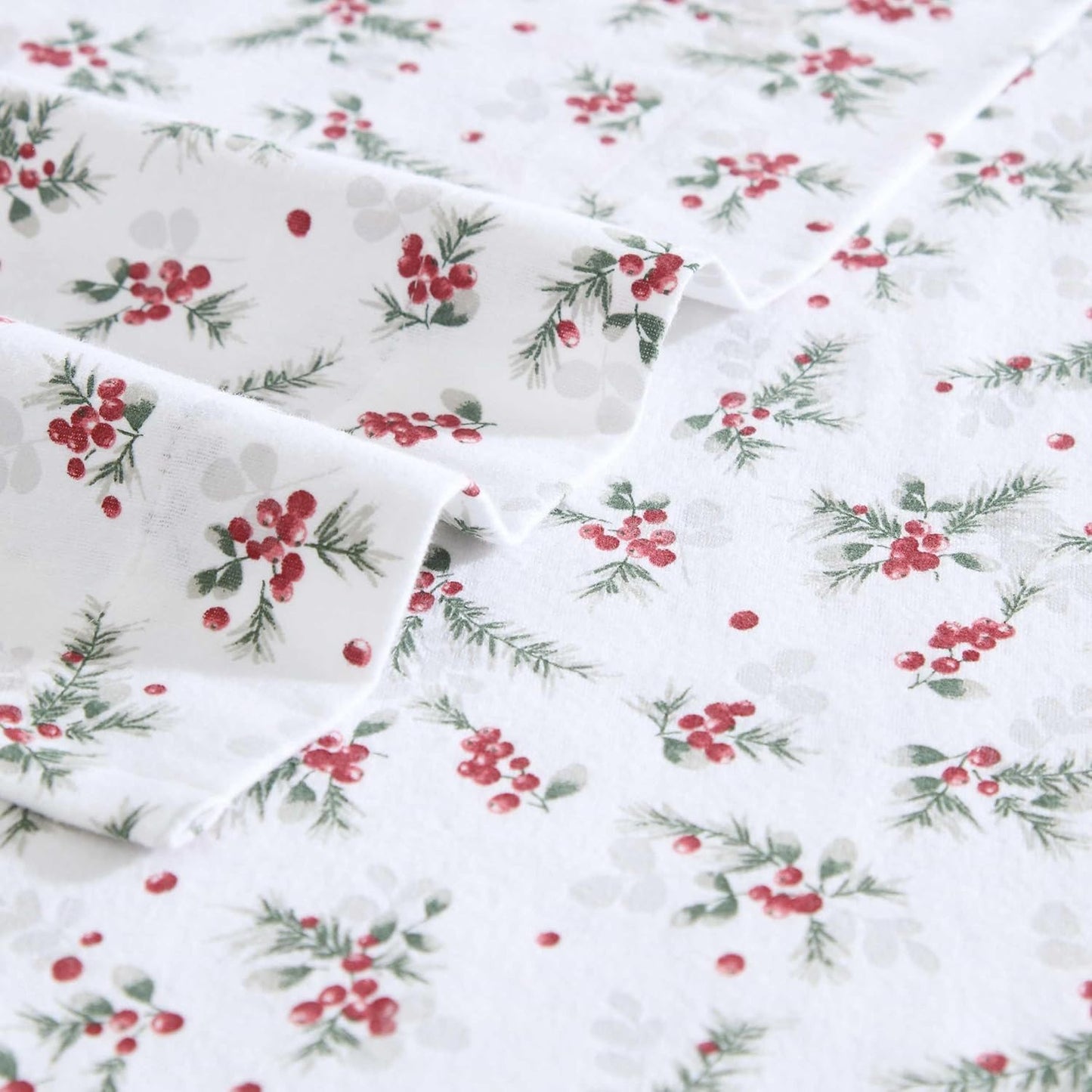 Flannel Cozy Sheet Sets-Berry Bright Red