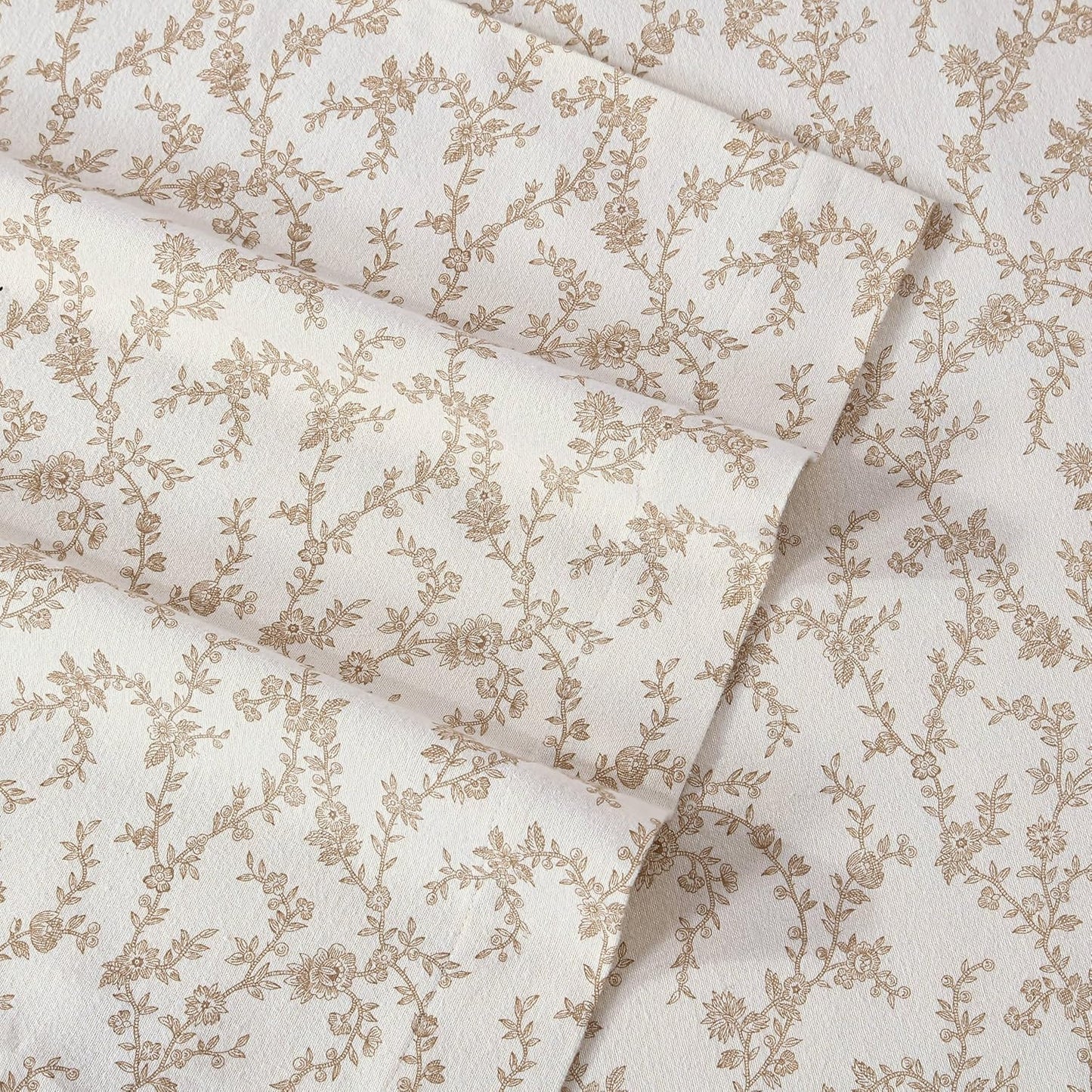 Flannel Cozy Sheet Sets-Victoria Beige