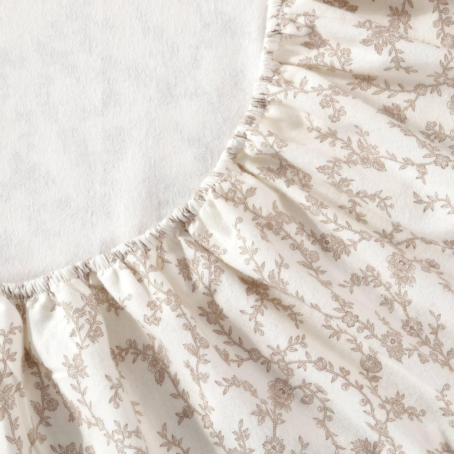 Flannel Cozy Sheet Sets-Victoria Beige