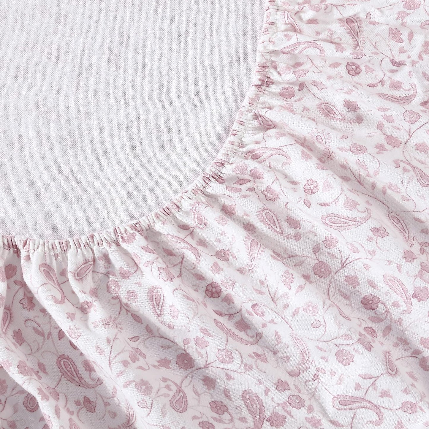 Flannel Cozy Sheet Sets-Paisley Prance Pink