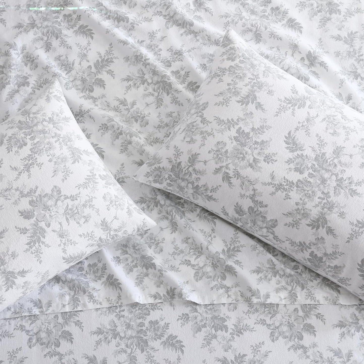 Flannel Cozy Sheet Sets-Vanessa Grey