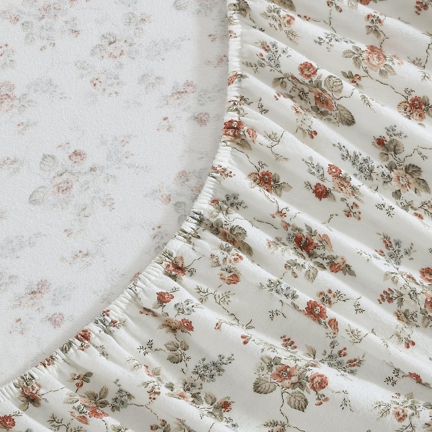 Flannel Cozy Sheet Sets-Le Fleur Orange