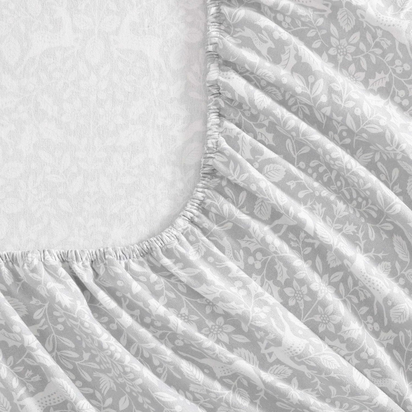Flannel Cozy Sheet Sets-Deer Dance Grey