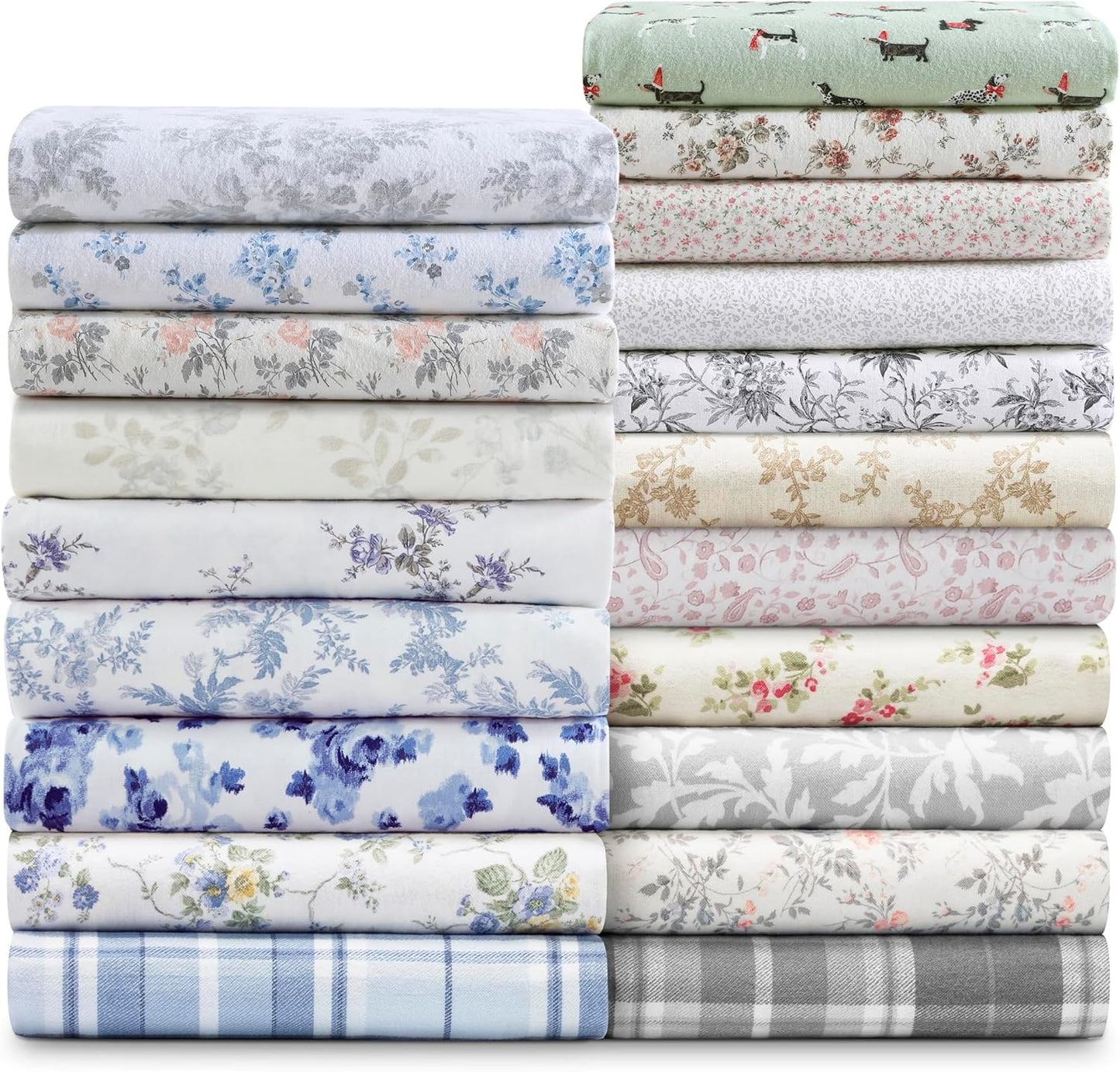 Flannel Cozy Sheet Sets-Audrey Grey