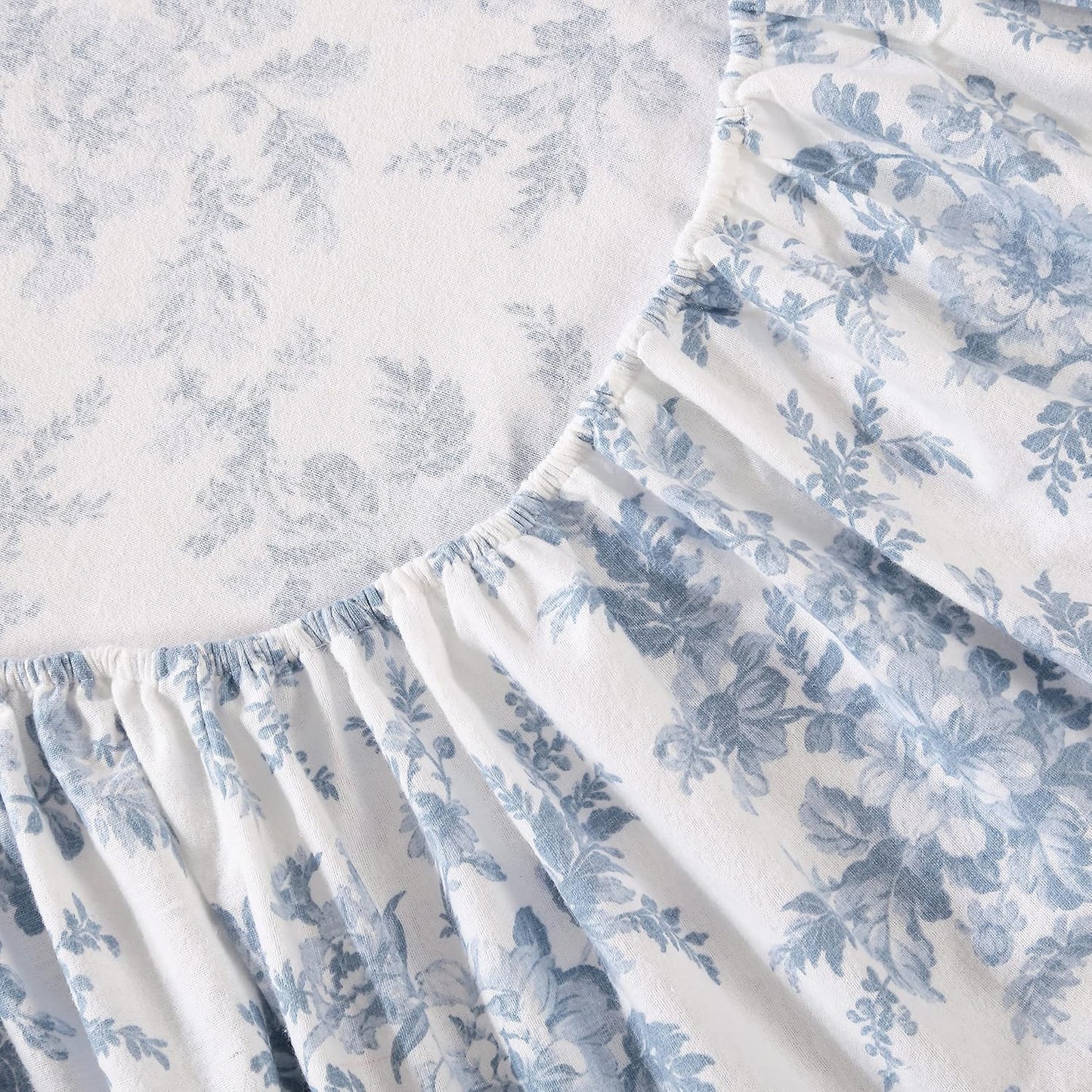 Flannel Cozy Sheet Sets-Vanessa Blue