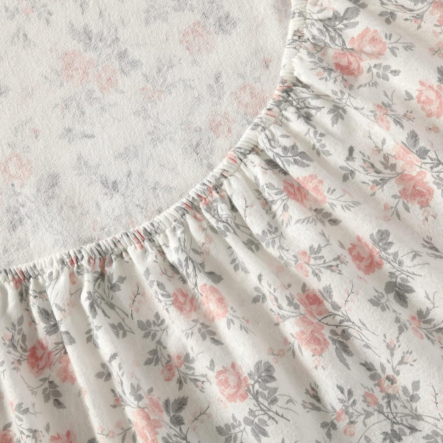 Flannel Cozy Sheet Sets-Rosalie Grey