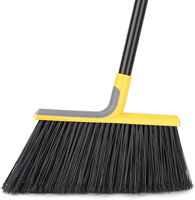 Outdoor Broom for Floor Cleaning,58" Heavy-Duty Commercial Broom for Sweeping Concrete Courtyard Garage Patio Indoor Home Kitchen Office Lobby