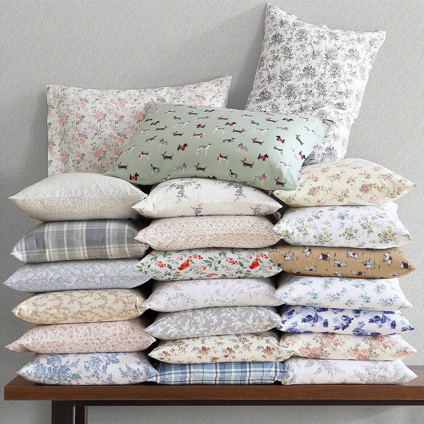 Flannel Cozy Sheet Sets-Deer Dance Grey