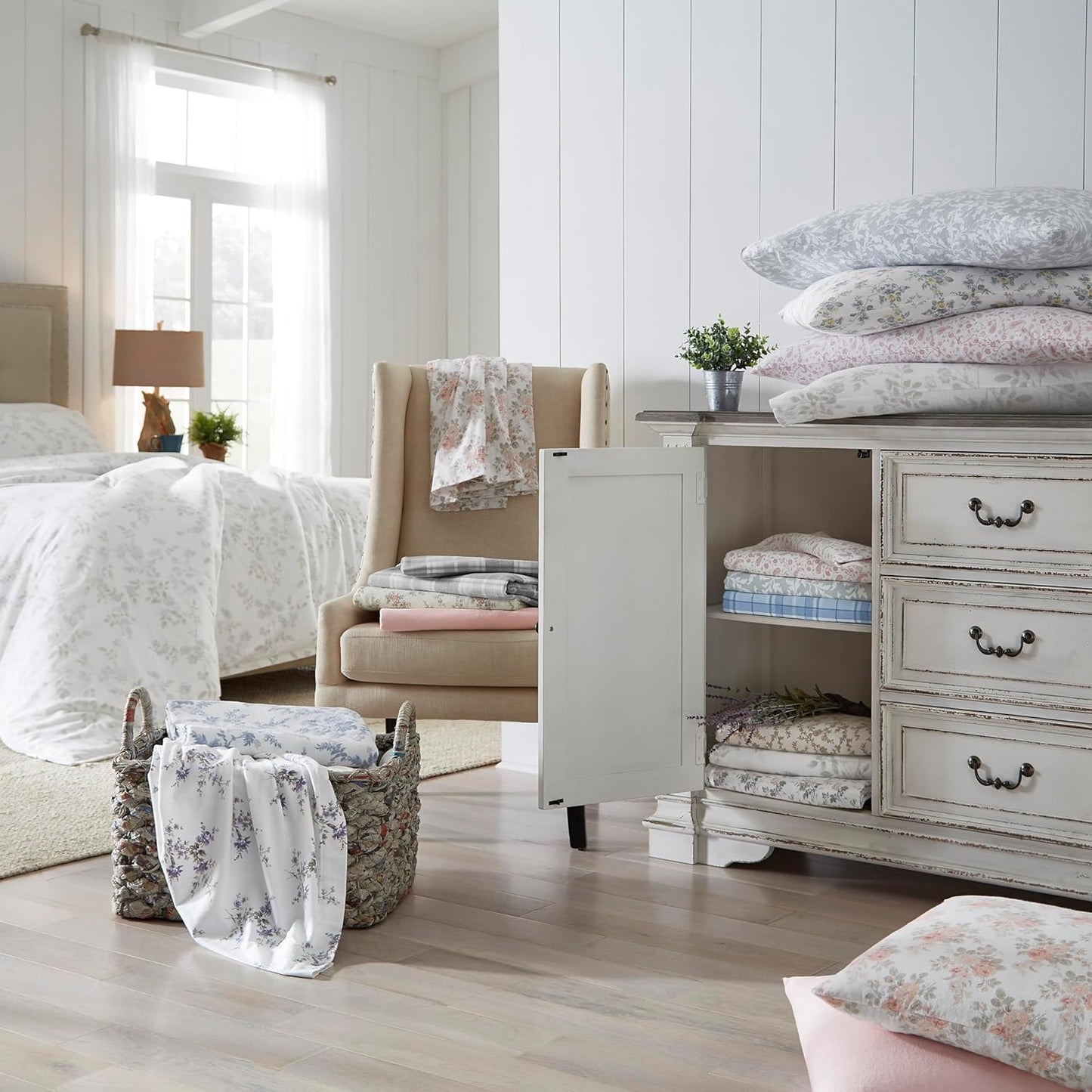 Flannel Cozy Sheet Sets-Antoinette Pink