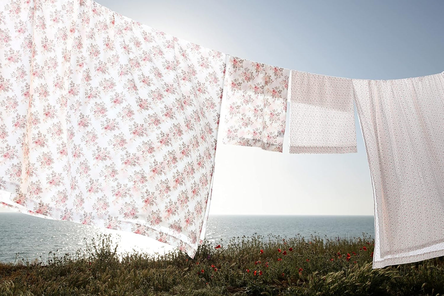 Flannel Cozy Sheet Sets- Lisalee Pink/Grey