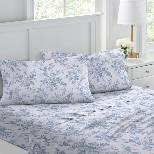 Flannel Cozy Sheet Sets-Vanessa Blue