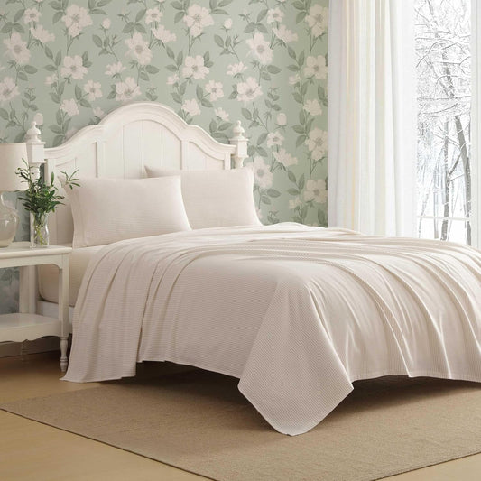 Flannel Cozy Sheet Sets-Oxfordshire Stripe Beige