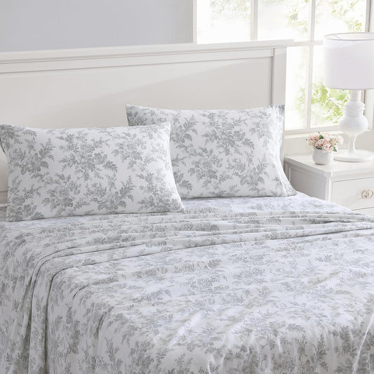 Flannel Cozy Sheet Sets-Vanessa Grey