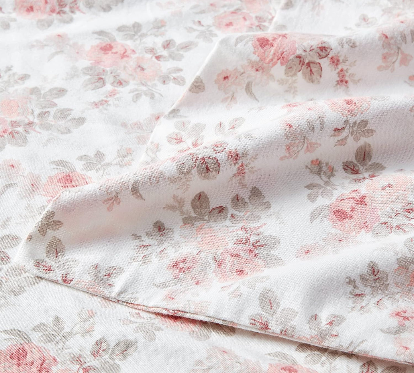 Flannel Cozy Sheet Sets- Lisalee Pink/Grey