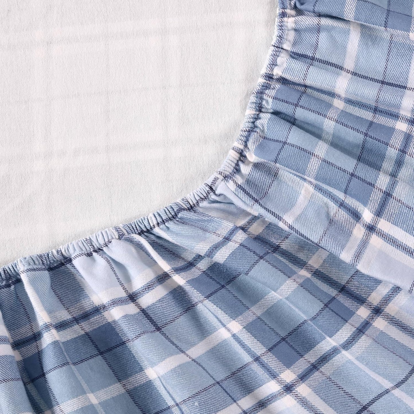 Flannel Cozy Sheet Sets-Mulholland Plaid Blue