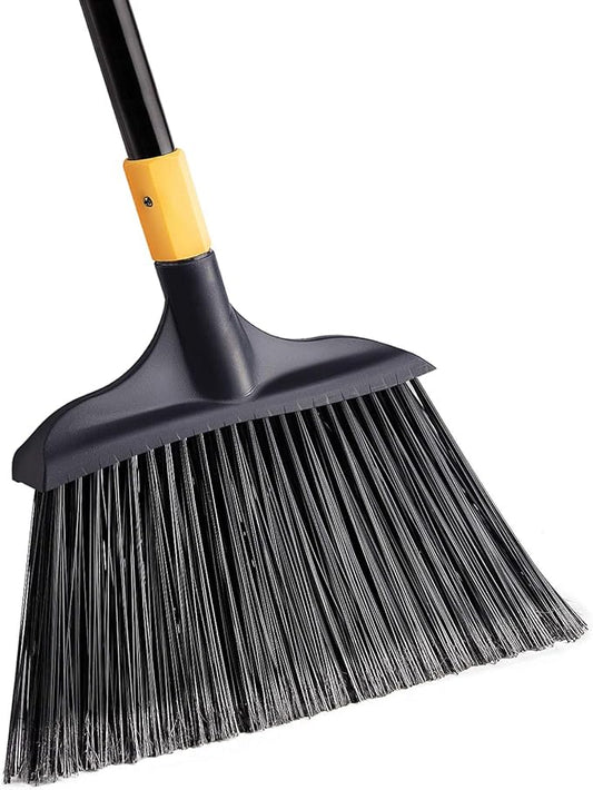 Heavy-Duty Broom Outdoor Commercial for Courtyard Garage Lobby Mall Market Floor Home Kitchen Room Office Pet Hair Rubbish 54Inch